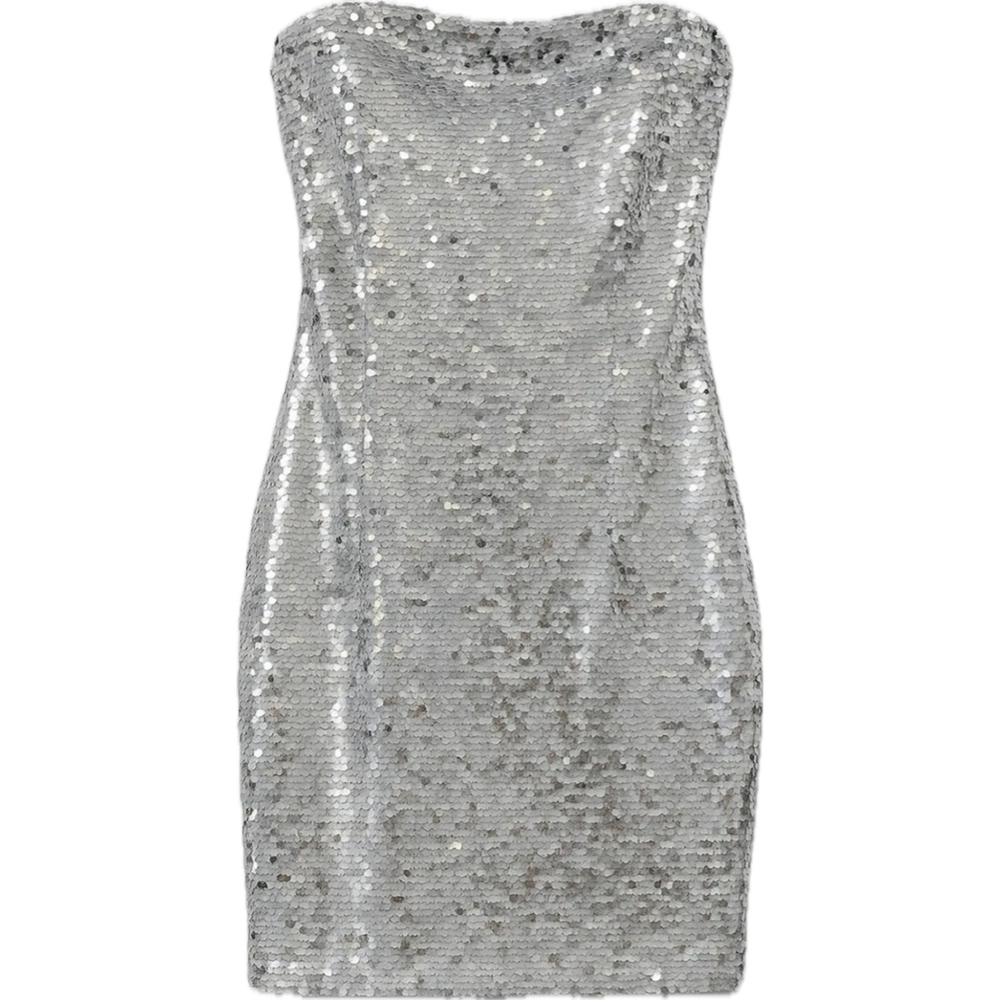 GB Silver Sequin Strapless Mini Dress
Sizes M, L - Picture 2 of 7